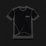 black t-shirt image